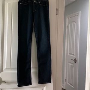 PAIGE Hidden Hills straight dark blue denim jeans